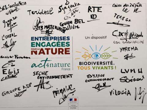 entreprises engagées pour la nature signature