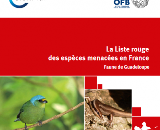 Couverture Liste rouge espèce menacée UICN Faune de Guadeloupe